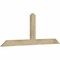 Ekena Millwork Portland Rough Sawn Timber Gable Bracket, Douglas Fir, 60"W x 22"H x 2"D x 4"F, 9/12 Pitch GBW060X22X0204POR00RDF - alternate 2